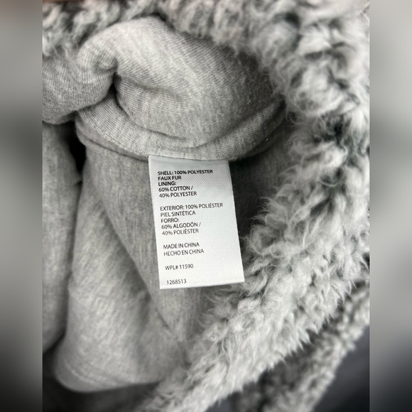 WEATHERPROOF Fleece Pullover with 1/4 Zip Neckline Cotton Gray Size M - Picture 15 of 15